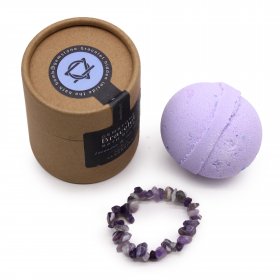 Amethyst Gem Bracelet Bath Bomb Amethyst Gem Bracelet Bath Bomb